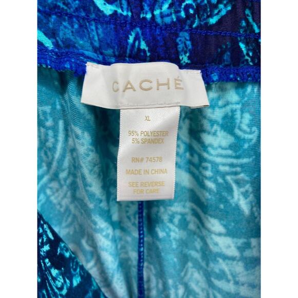 CACHE Pants Womens Sz XL Pull On Elastic Waist High-Rise Stretch Wide Leg - Picture 8 of 10